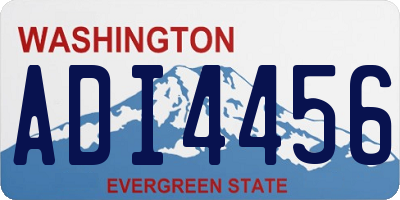 WA license plate ADI4456