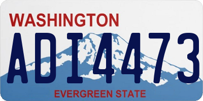 WA license plate ADI4473