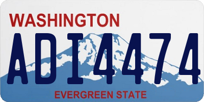 WA license plate ADI4474