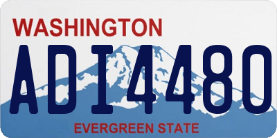 WA license plate ADI4480