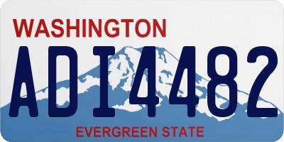WA license plate ADI4482