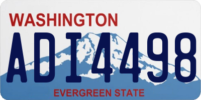 WA license plate ADI4498