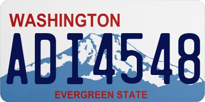 WA license plate ADI4548