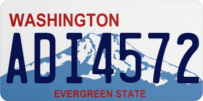 WA license plate ADI4572