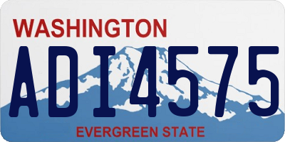WA license plate ADI4575