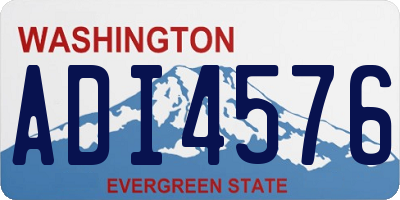 WA license plate ADI4576