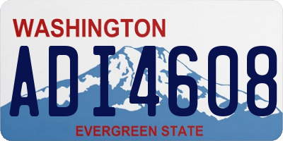 WA license plate ADI4608