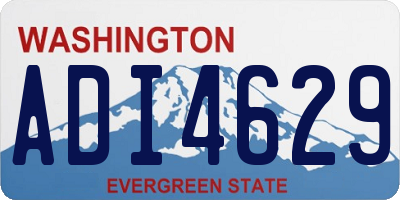 WA license plate ADI4629