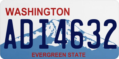 WA license plate ADI4632