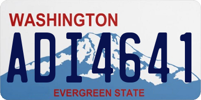WA license plate ADI4641