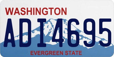 WA license plate ADI4695