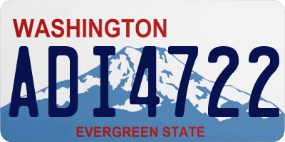 WA license plate ADI4722