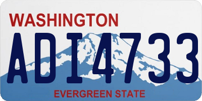 WA license plate ADI4733
