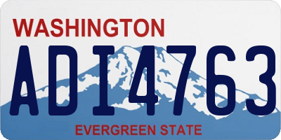 WA license plate ADI4763