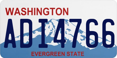 WA license plate ADI4766