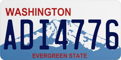 WA license plate ADI4776