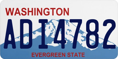WA license plate ADI4782