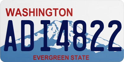 WA license plate ADI4822