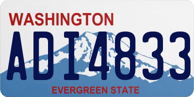 WA license plate ADI4833