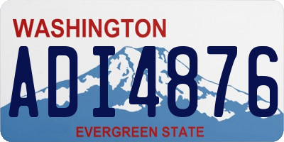 WA license plate ADI4876
