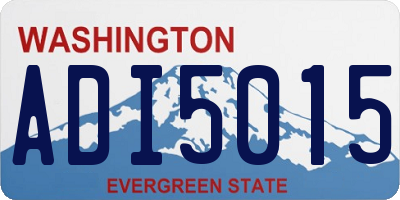 WA license plate ADI5015