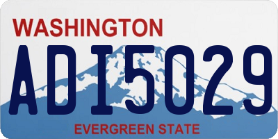 WA license plate ADI5029