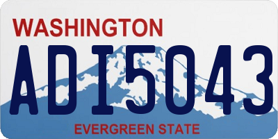 WA license plate ADI5043
