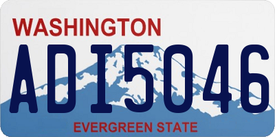 WA license plate ADI5046