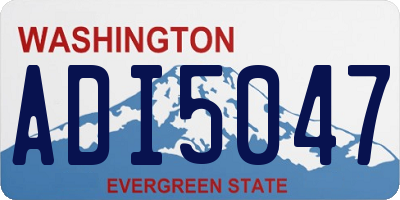 WA license plate ADI5047