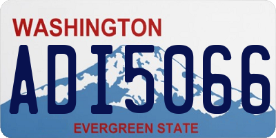 WA license plate ADI5066