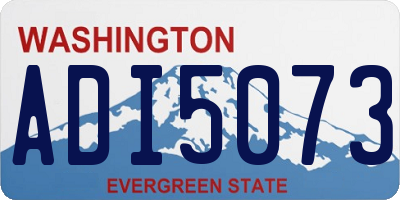 WA license plate ADI5073