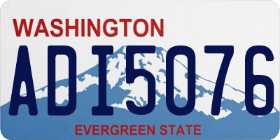 WA license plate ADI5076