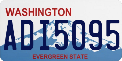 WA license plate ADI5095