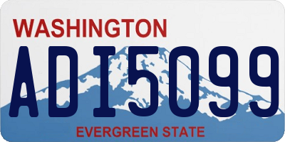 WA license plate ADI5099