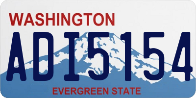 WA license plate ADI5154