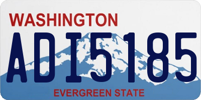 WA license plate ADI5185