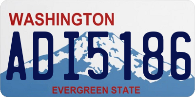 WA license plate ADI5186