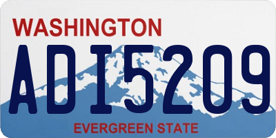 WA license plate ADI5209