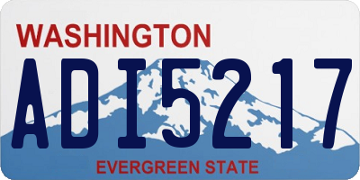 WA license plate ADI5217