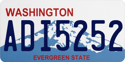 WA license plate ADI5252