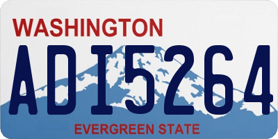 WA license plate ADI5264