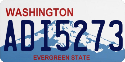 WA license plate ADI5273