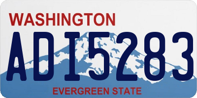 WA license plate ADI5283