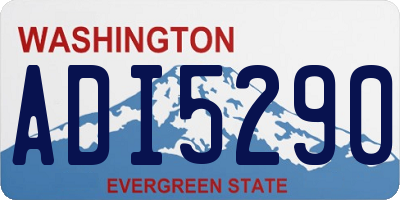 WA license plate ADI5290