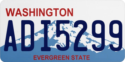 WA license plate ADI5299