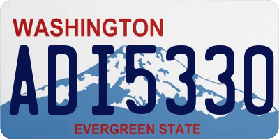 WA license plate ADI5330
