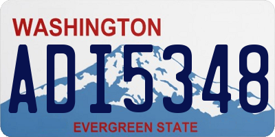 WA license plate ADI5348