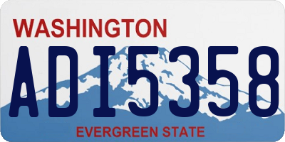 WA license plate ADI5358