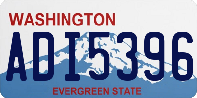 WA license plate ADI5396