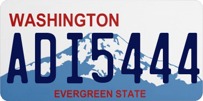 WA license plate ADI5444